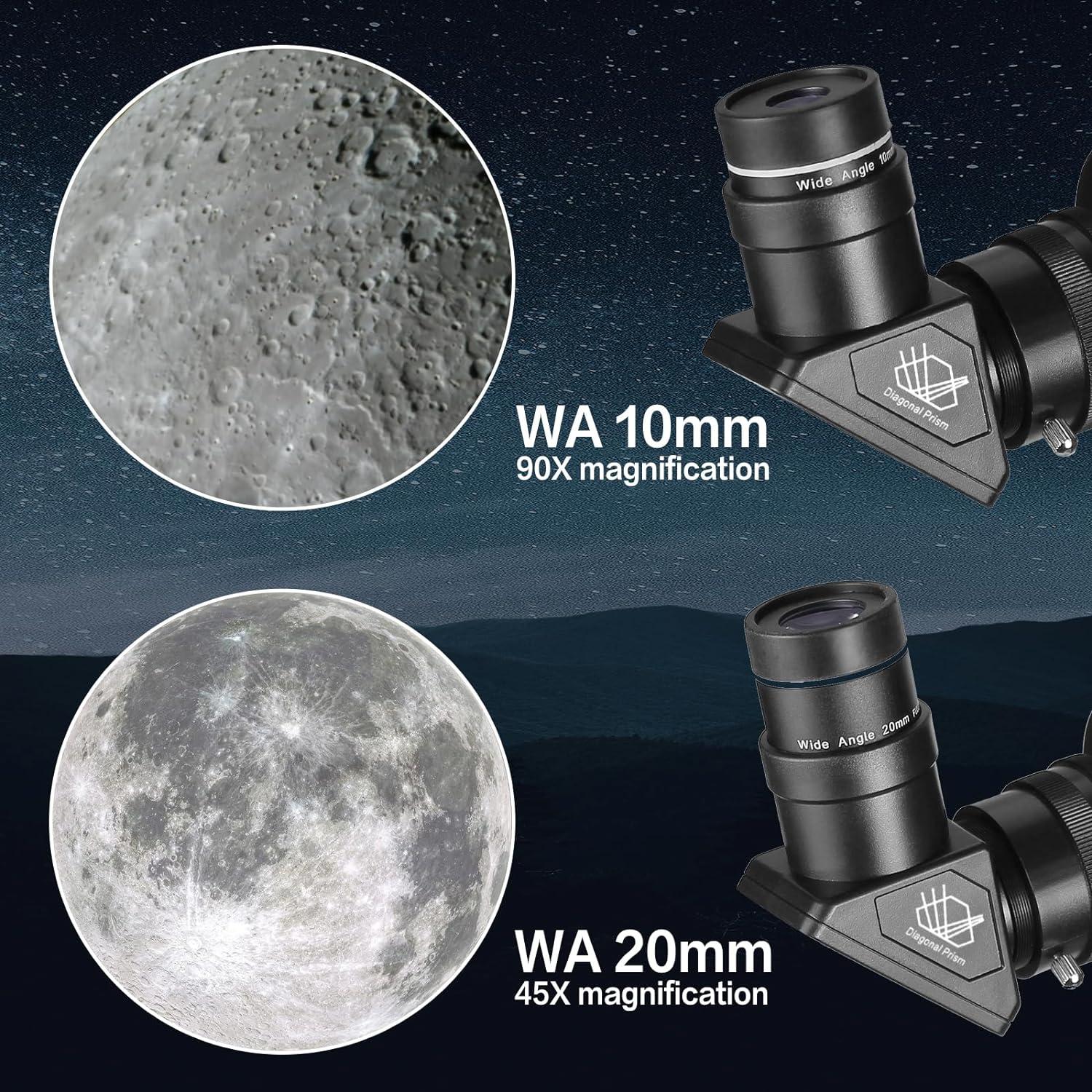 Astronomie Teleskop 80mm 900mm Refraktor für Kinder Anfänger tragbar 80900-B