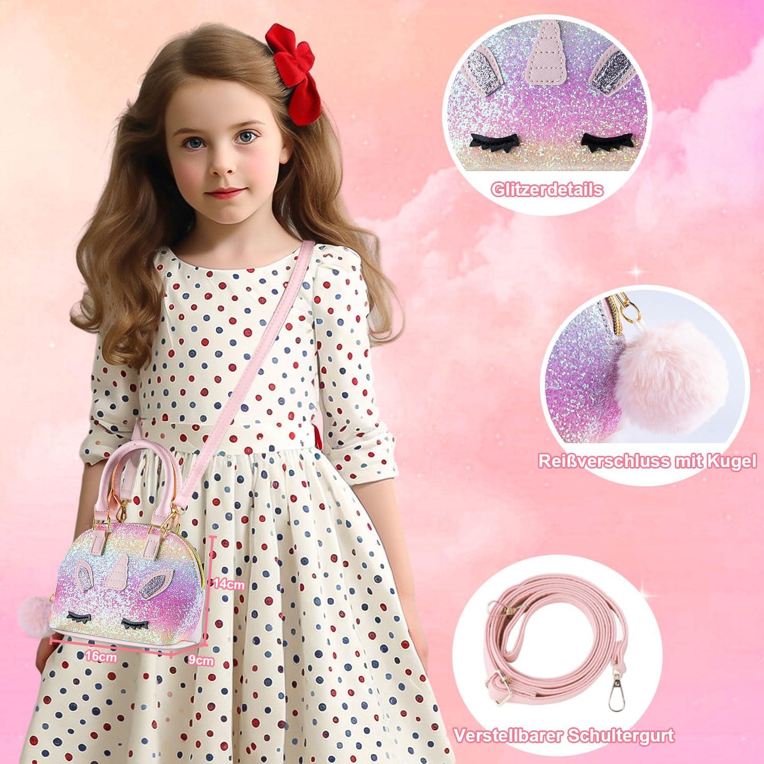 Kinderschminke Set Mädchen Make Up Schminkset 18-teilig Unicorn Design