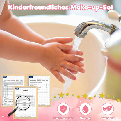 Kinder Schminkset Mädchen 18-teilig Make Up Einhorn Design