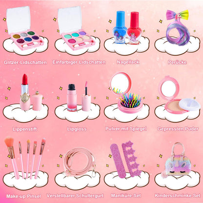 Kinderschminke Set Mädchen Kinder Make Up Schminkset Kids Halloween