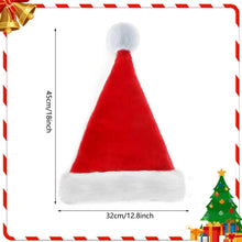 Weihnachtsmütze Plüsch Rot NikolausMütze Kinder Erwachsene