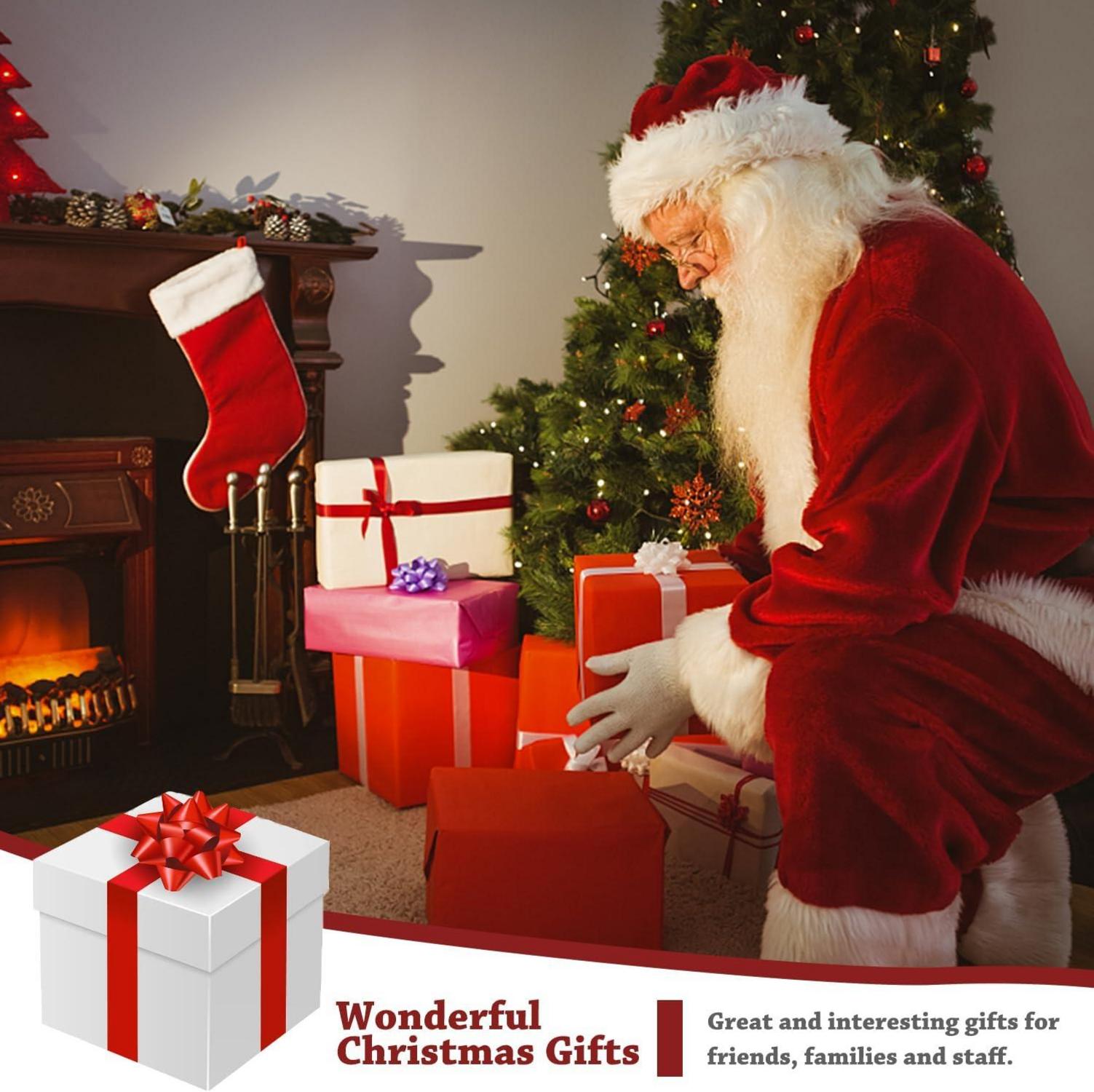 Nikolausmütze Plüsch Weihnachtsmann Mütze Rot Weihnachtsfeier Hut Kinder