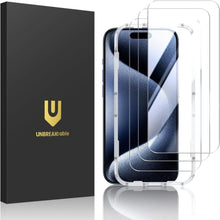 Panzer Schutz Glas für iPhone 15 Pro Max 9H Härte 3er Pack