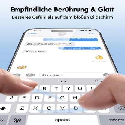 UNBREAKcable Panzer Schutz Glas [3er Pack] für iPhone 15 Pro Max 9H Härte Displayschutzfolie