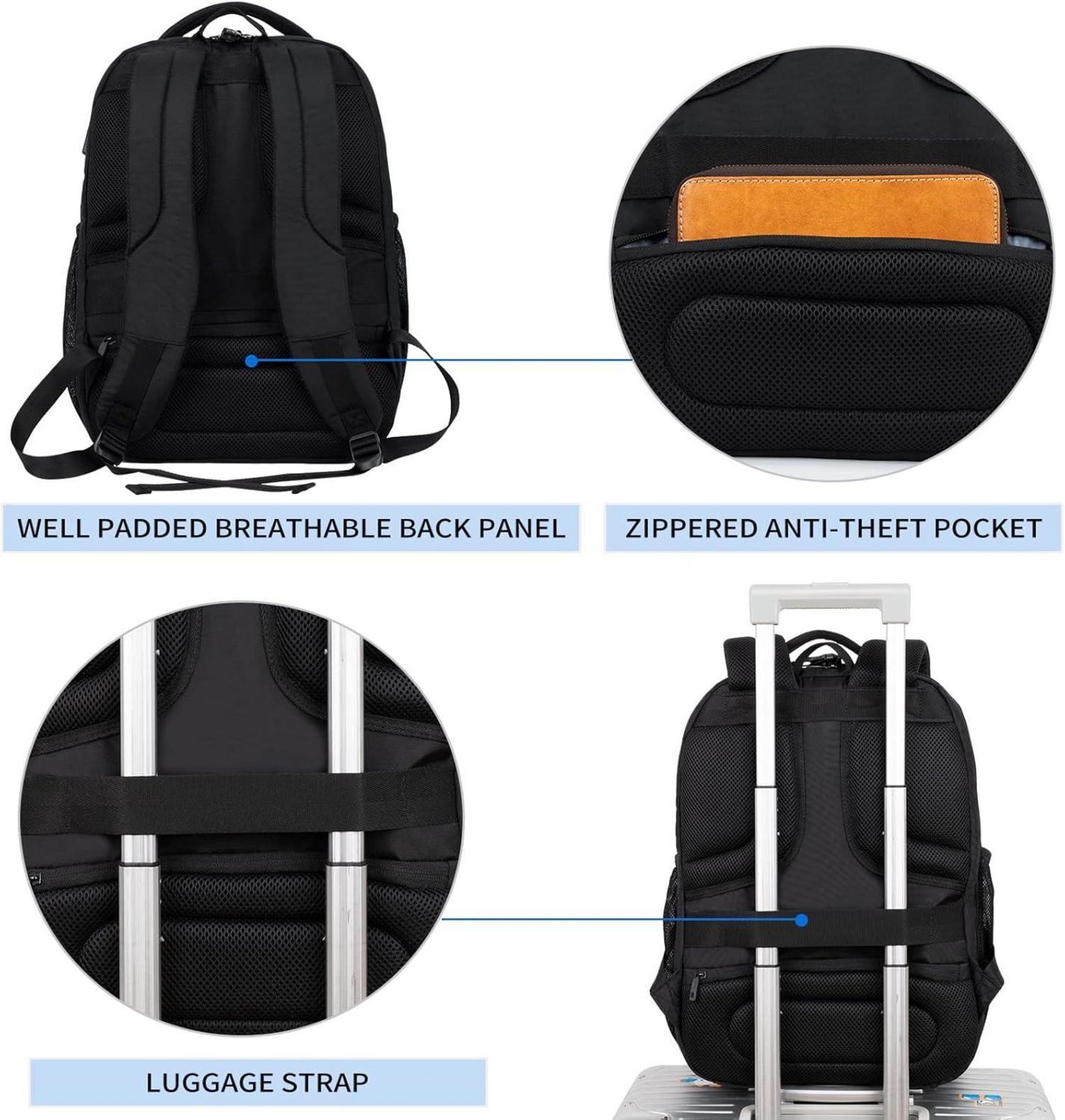 Laptop Rucksack 17.3 Zoll USB-Anschluss Multikompartiment