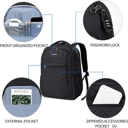 Laptop Rucksack Damen Herren 17.3 Zoll USB Multifunktion