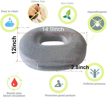 Hämorrhoiden Donut Sitzkissen Memory-Schaum Steißbein