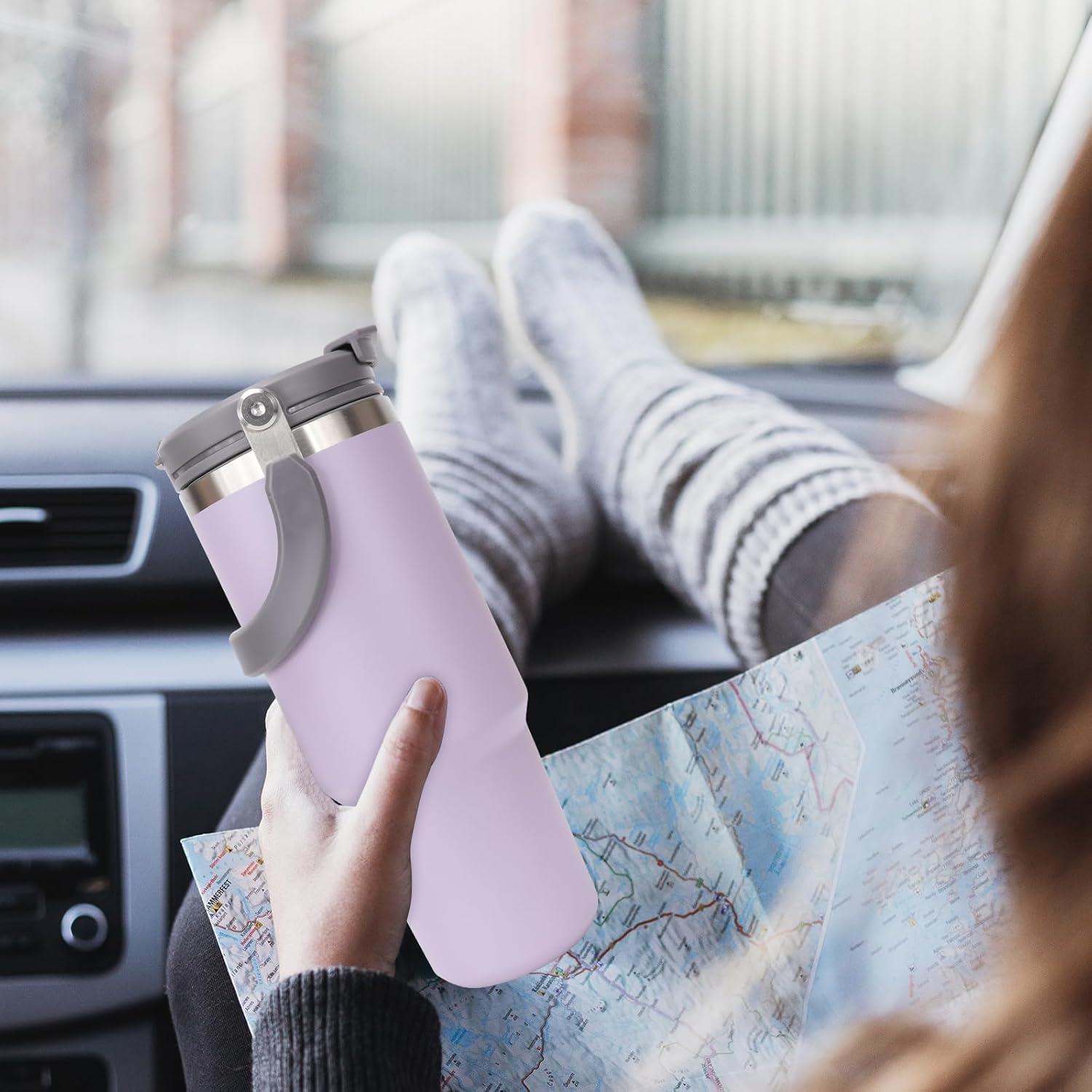 Riley Joy Thermobecher 900ml Isolierbecher lila Kaffee Trinkbecher