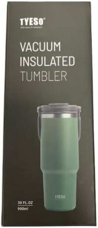 Thermobecher 900ml Strohhalm Deckel Edelstahl Isolation Warm Kalt Kaffee Eistee