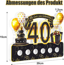 ROADPLUM 40. Geburtstag Holzschild Doppelseitig bedruckt
