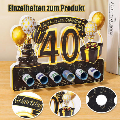 ROADPLUM Geburtstag Schild 40. Holz Geschenk Männer Frauen DIY Deko Party