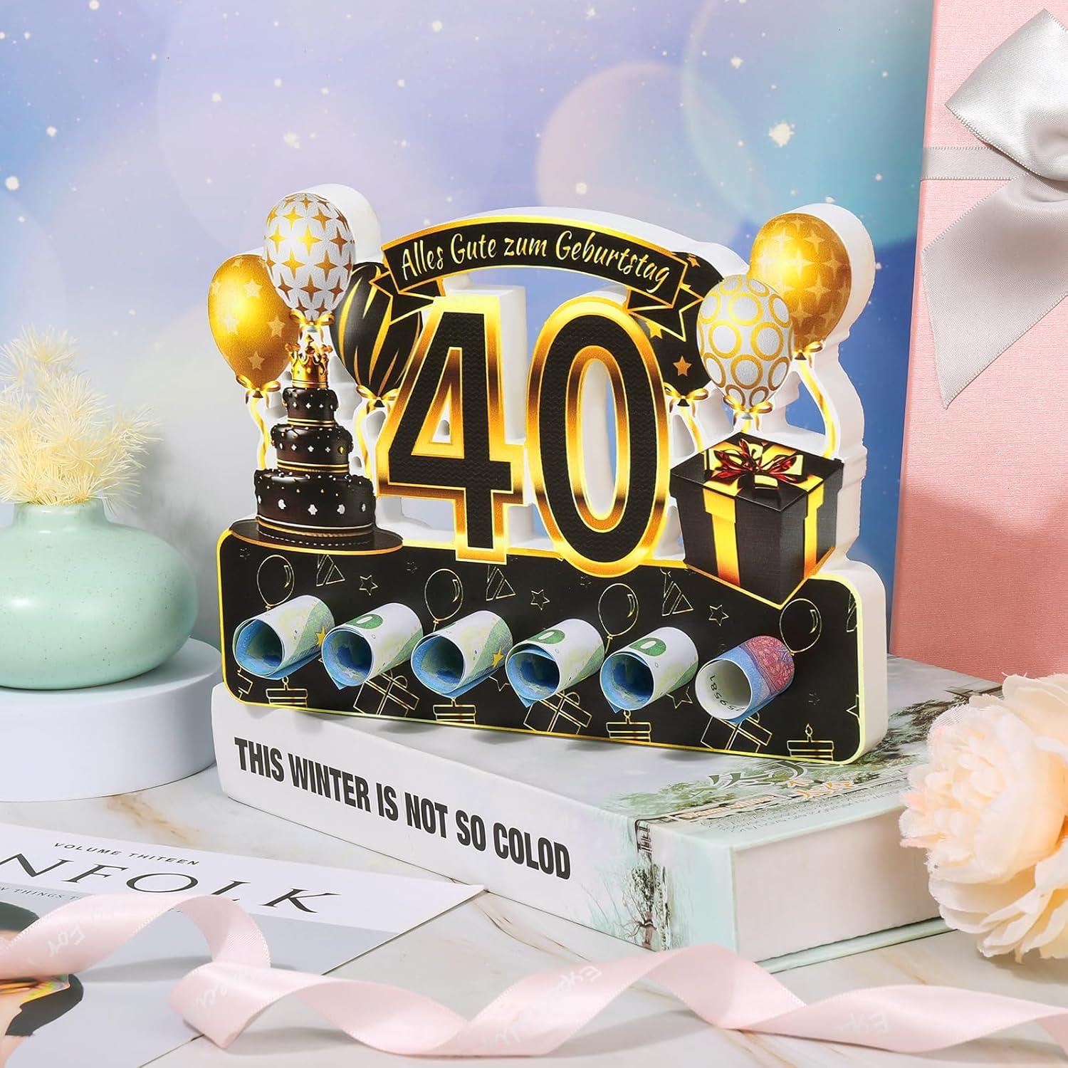 40. Geburtstag Holzschild Deko Geschenk Party Jubiläum Mann Frau