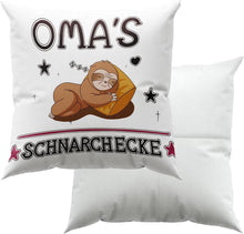 Zierkissenbezug Oma Weiß 45x45 cm Geschenk Faultier Taschen