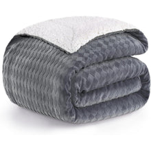 Flauschige Decke 200x230cm Kuscheldecke Sherpa Wohndecke