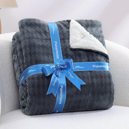 Flauschige Decke 200x230cm Kuscheldecke Sherpa Wohndecke
