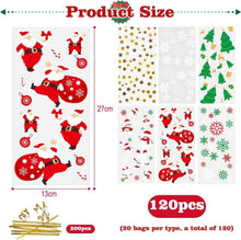 120 Weihnachten Plätzchentüten mit Twist