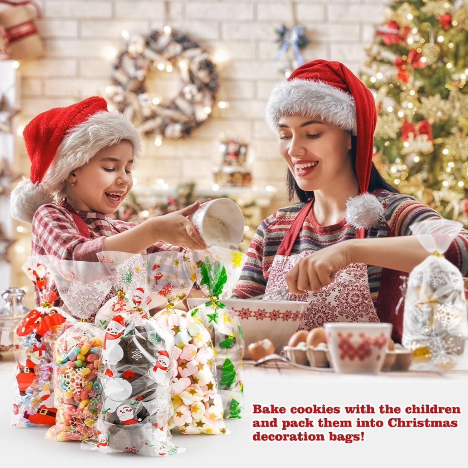 120 Weihnachten Plätzchentüten Süßigkeiten Tüten 200 Twist Krawatten