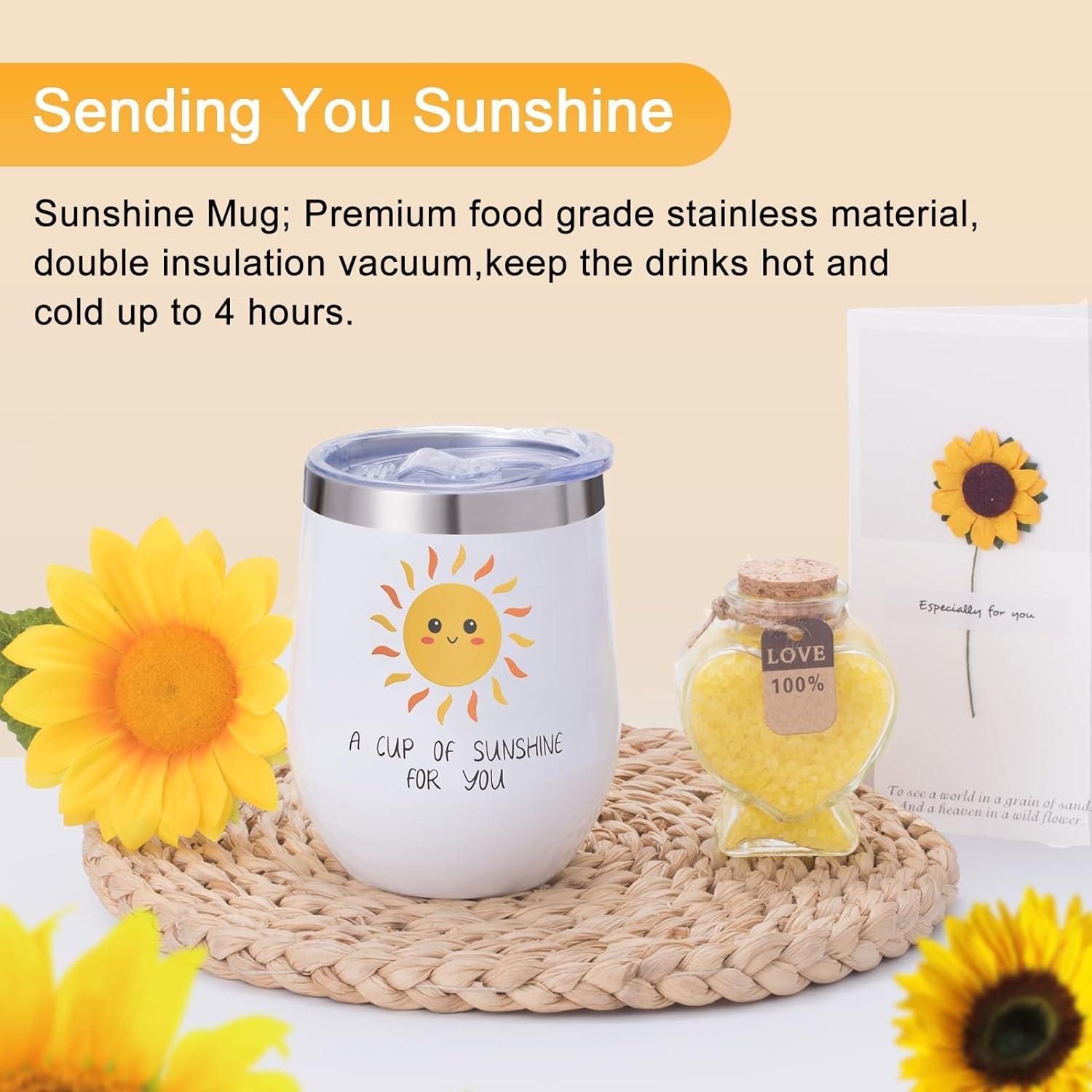 Motivierendes Spa-Geschenkset für Frauen Sunshine Box Sunflower