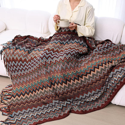 Bohemian Kuscheldecke 260GSM 130x160cm flauschige Decke