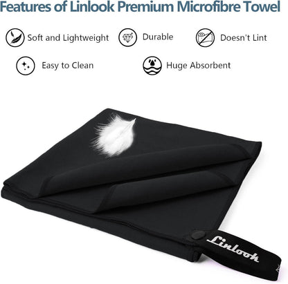 Linlook Microfaser Handtücher - Saugfähig & Schnelltrocknend