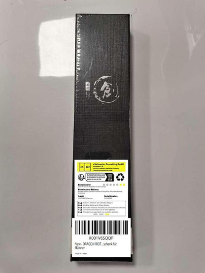 DRAGON RIOT Outdoor Survival Messer D2 Stahl Lederscheide 20cm