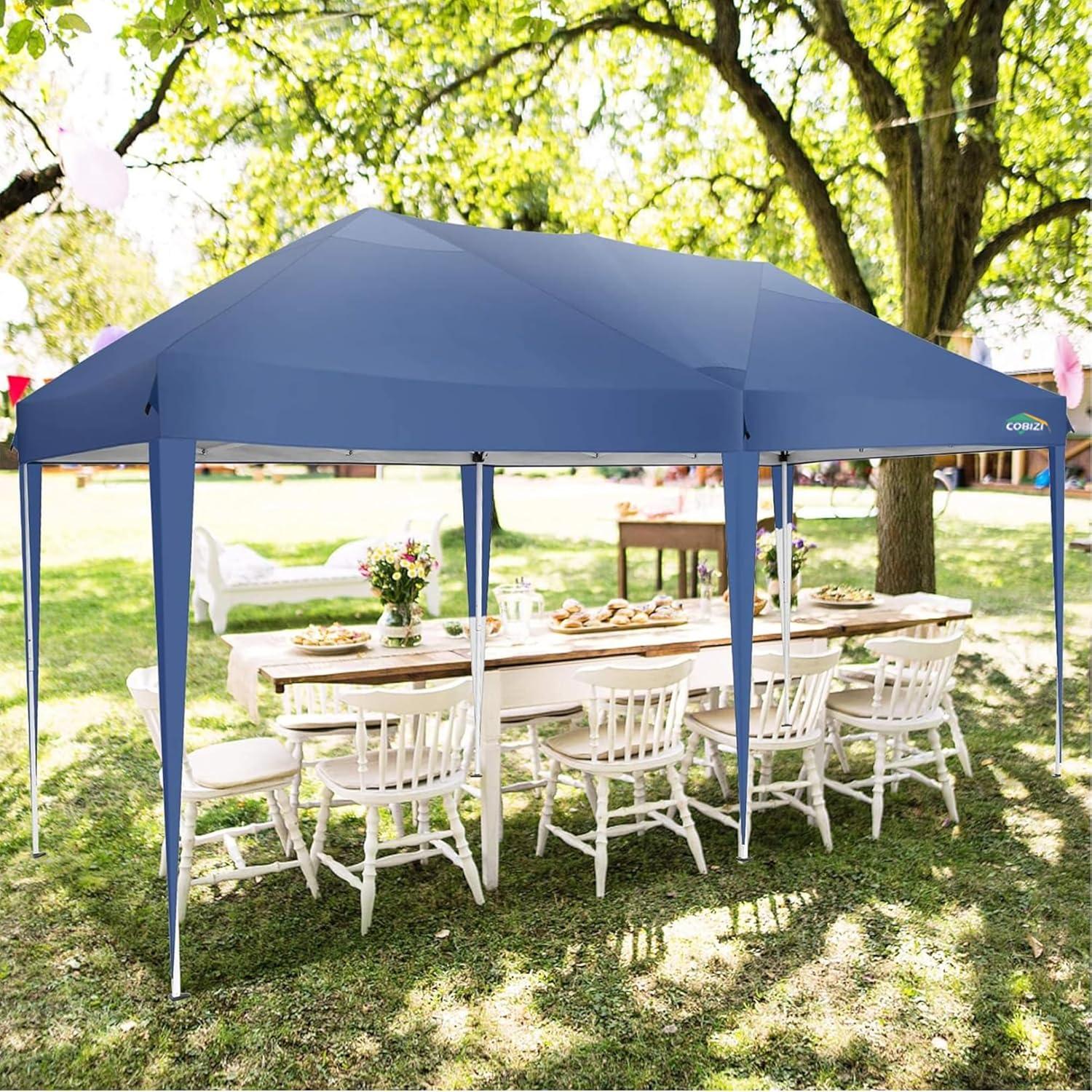 Faltpavillon 3x6 Wasserdicht Winterfest Pop Up Pavillon 6 Seitenwände