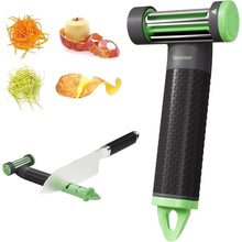 Premium 3in1 Schäler Messerschärfer Edelstahl Rutschfest