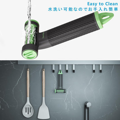 Premium 3in1 Schäler Messerschärfer Edelstahl Rutschfest