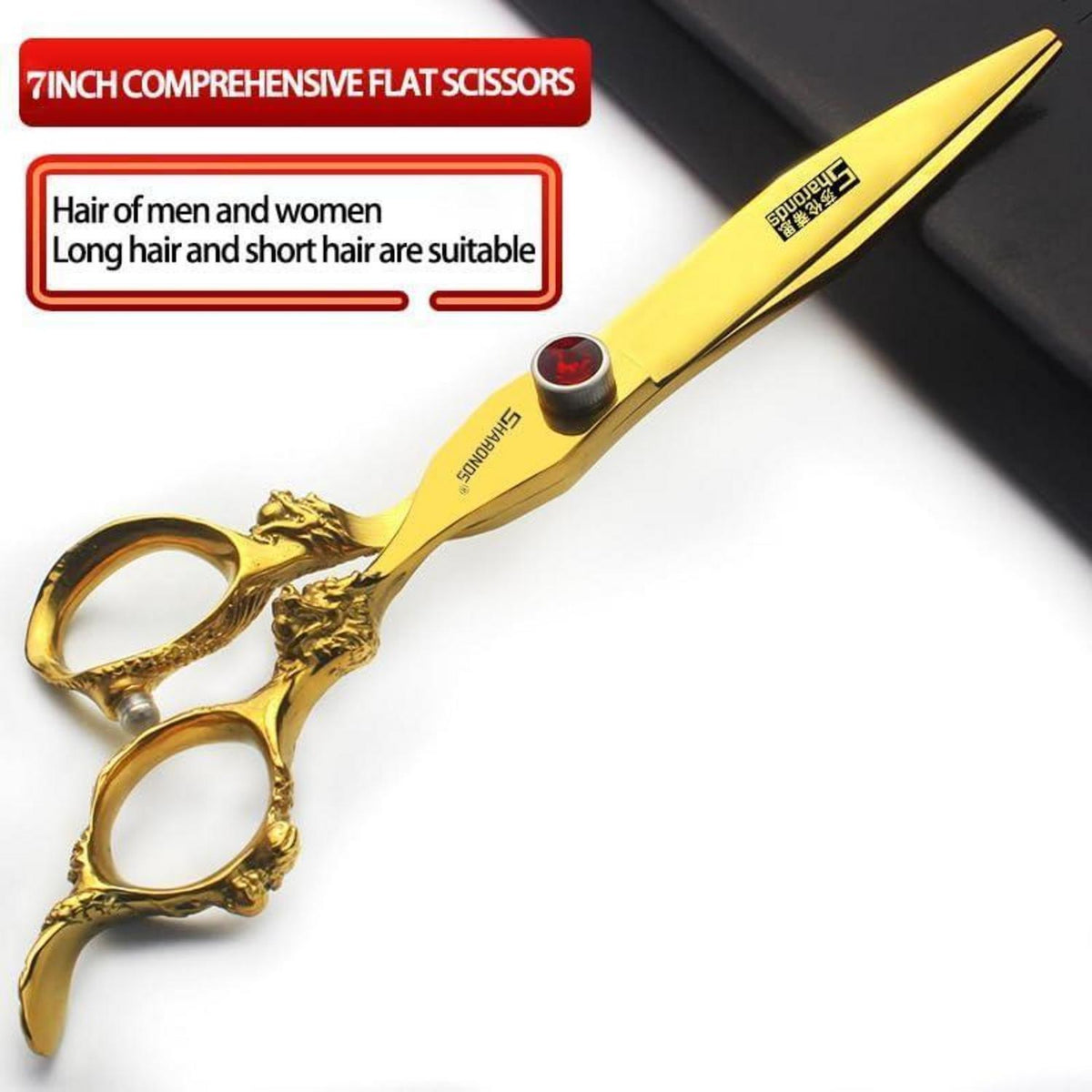 Professionelle Haarschere 6/7 Zoll mit Saphir & Ausdünnschere