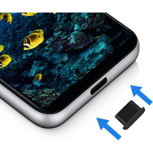 25 Stk Silikon USB C Staubschutz Schwarz Handy Ladeanschluss