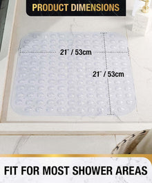 Duschmatte rutschfest 53x53cm Antirutschmatte BPA-frei
