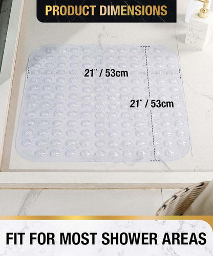 Duschmatte rutschfest 53x53cm Antirutschmatte BPA-frei