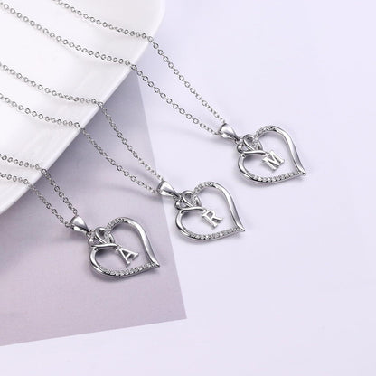 Valentinstag Geschenke Frauen Kette Herz Halskette 14K Gold Weißgold