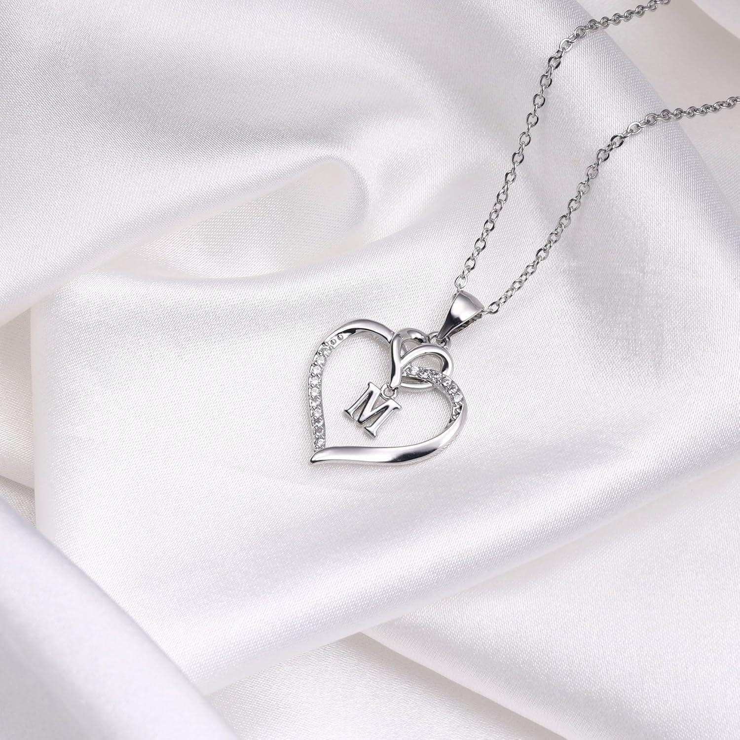 Valentinstag Geschenke für Frauen Kette Herz Halskette Gold Zirkonia