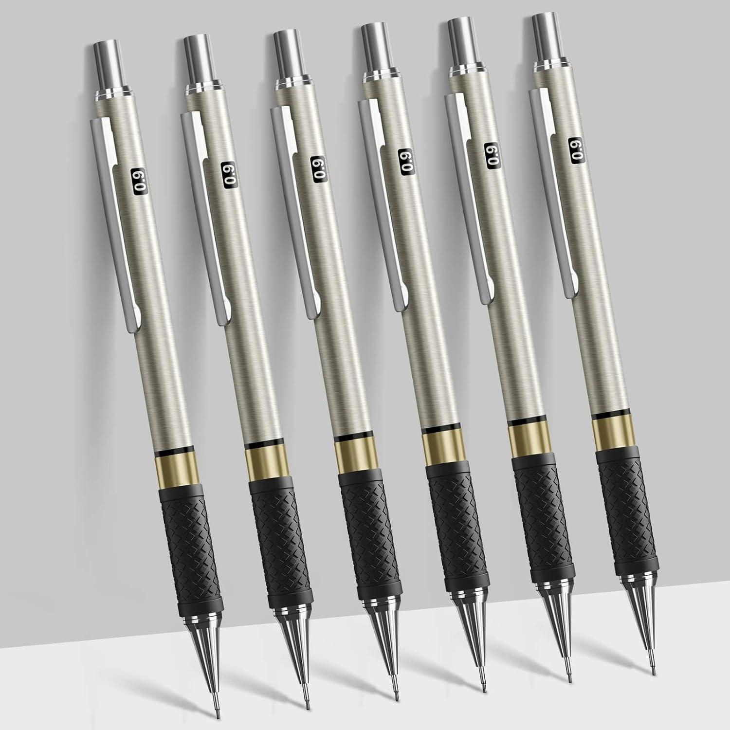 0,9 mm Metall-Druckbleistift Set mit 360 HB Minen und Radiergummis