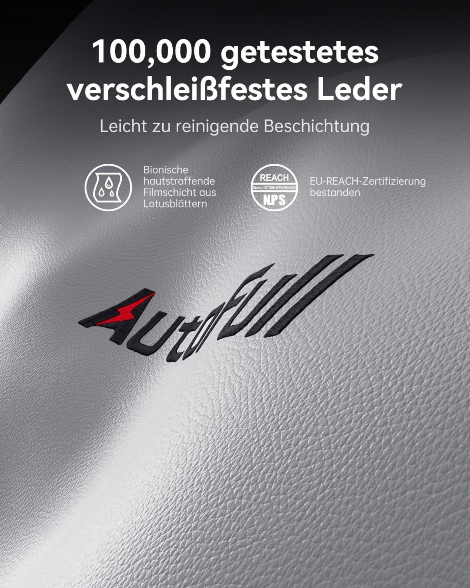 Gaming Stuhl mit breitem Sitzkissen, Ergonomischer Gamer Stuhl mit