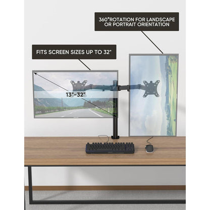 FORGING Monitor Halterung 2 Monitore 13-32 Zoll VESA 75x75