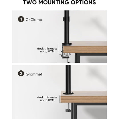 FORGING Monitor Halterung 2 Monitore 13-32 Zoll VESA 75x75