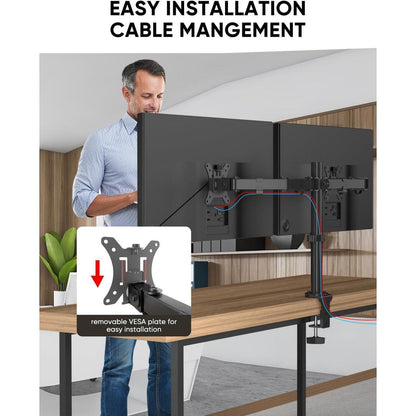 FORGING Monitor Halterung 2 Monitore 13-32 Zoll VESA 75x75