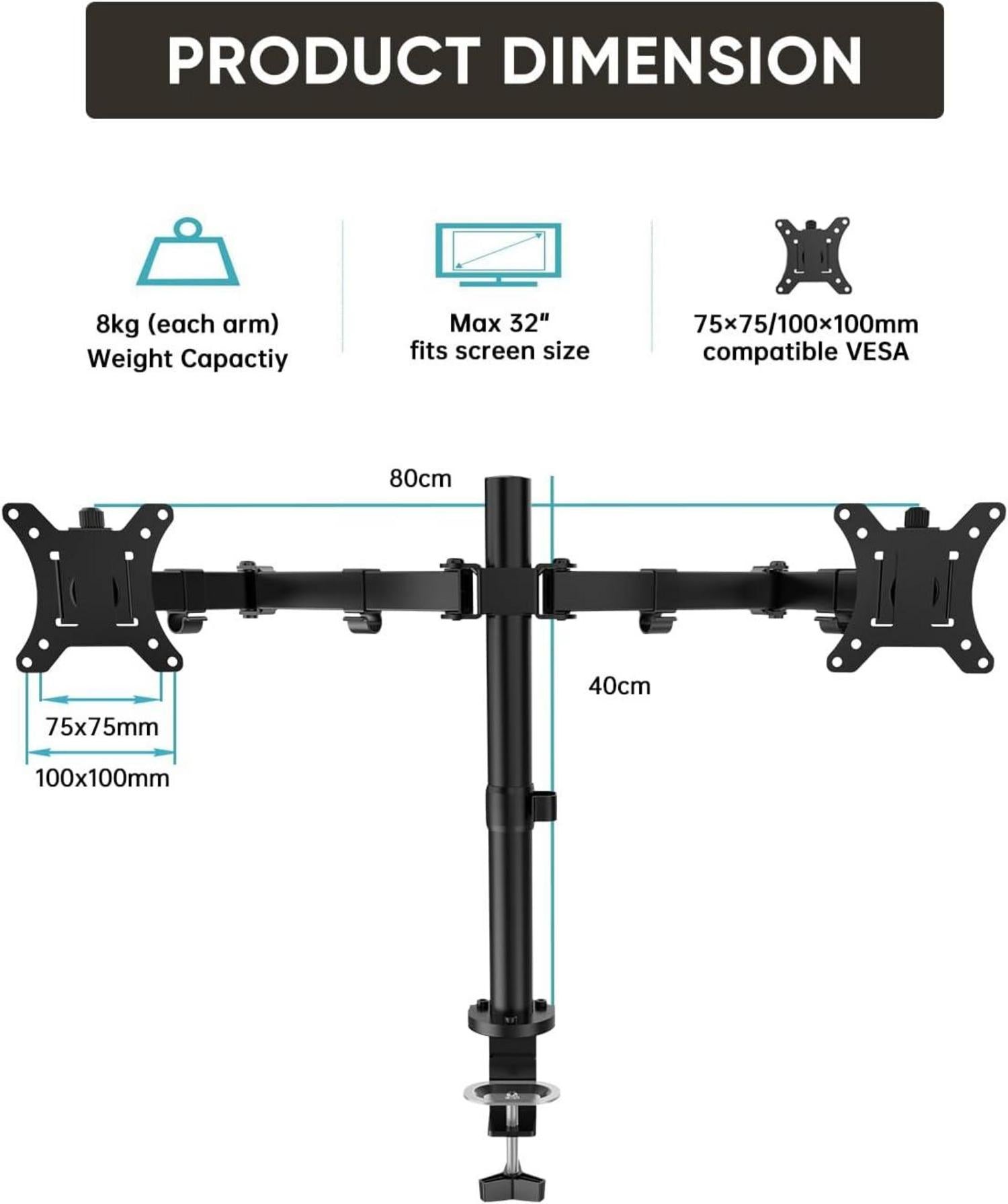 Monitor Halterung für 13-32 Zoll Flach Curved