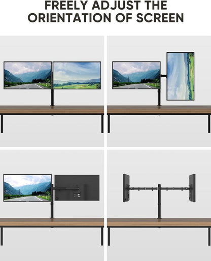 FORGING Monitor Halterung 2 Monitore 13-32 Zoll Schwarz 75x75 100x100