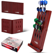 CyeeLife Dart Halter Wandhalterung 12 Dartpfeile Set für