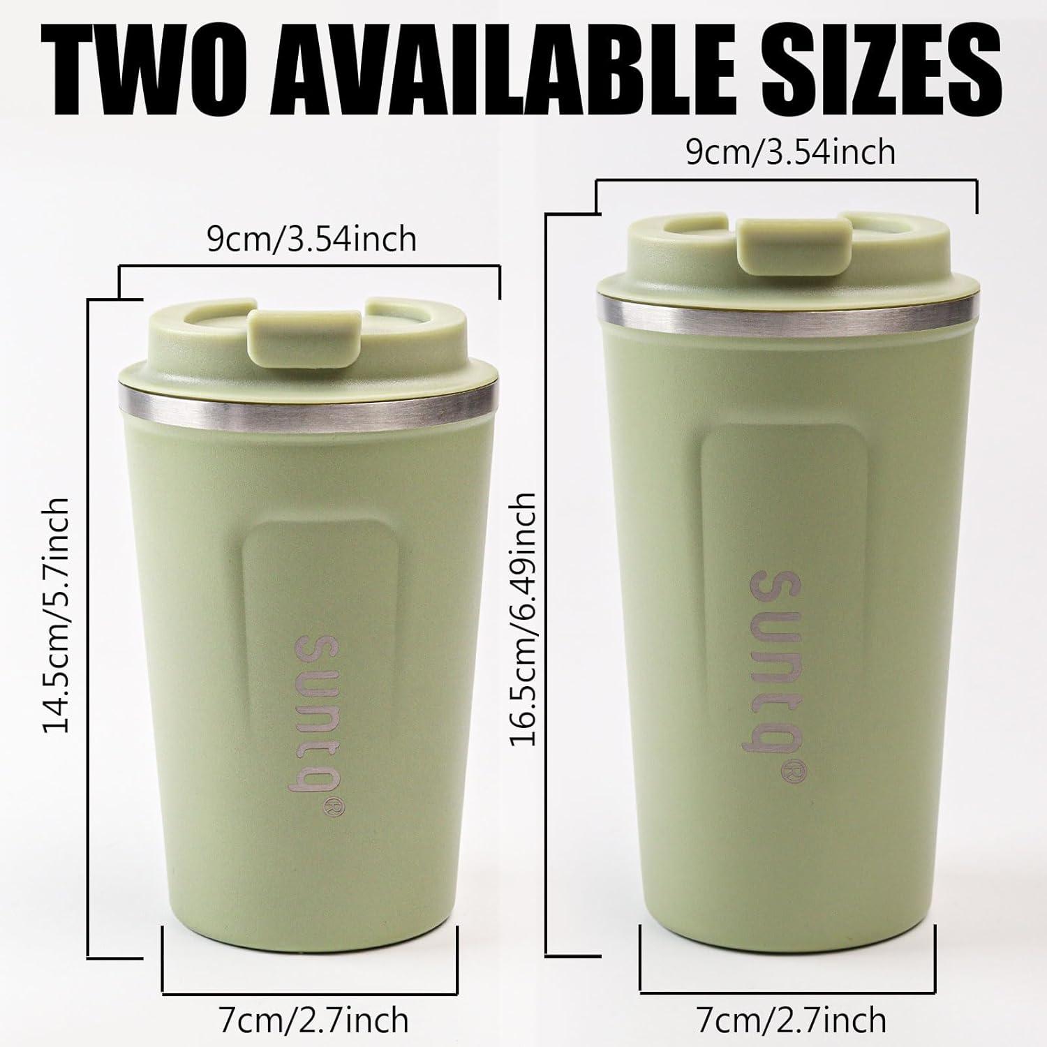 Kaffeebecher to go Edelstahl Thermobecher Doppelwand Isoliert 510ml