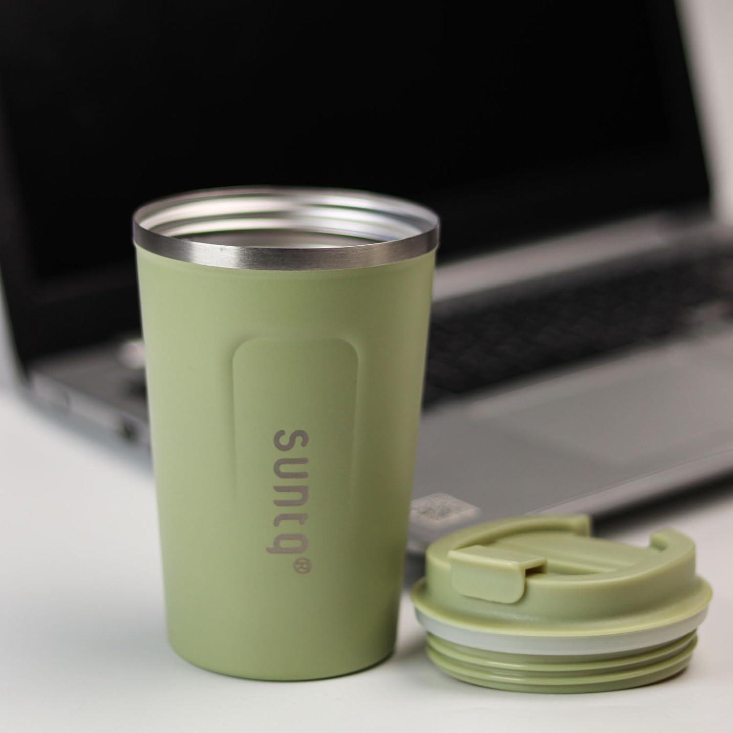 EDELSTAHL Kaffeebecher to go Thermobecher Doppelwand Isoliert