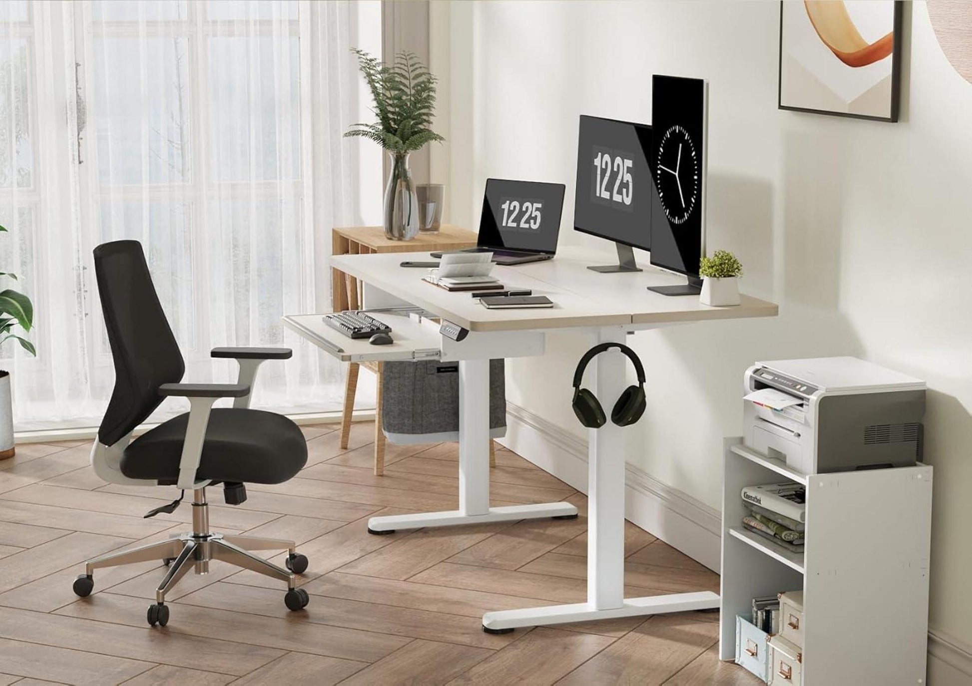 Höhenverstellbarer Elektrischer Schreibtisch 140 x 60 cm mit