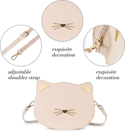 Gladdon Katze Geldbörse Messenger Tasche Mädchen Kawaii Teenager 12+ Jahre alt
