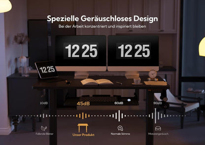Höhenverstellbarer Schreibtisch elektrisch 120x60 cm mit