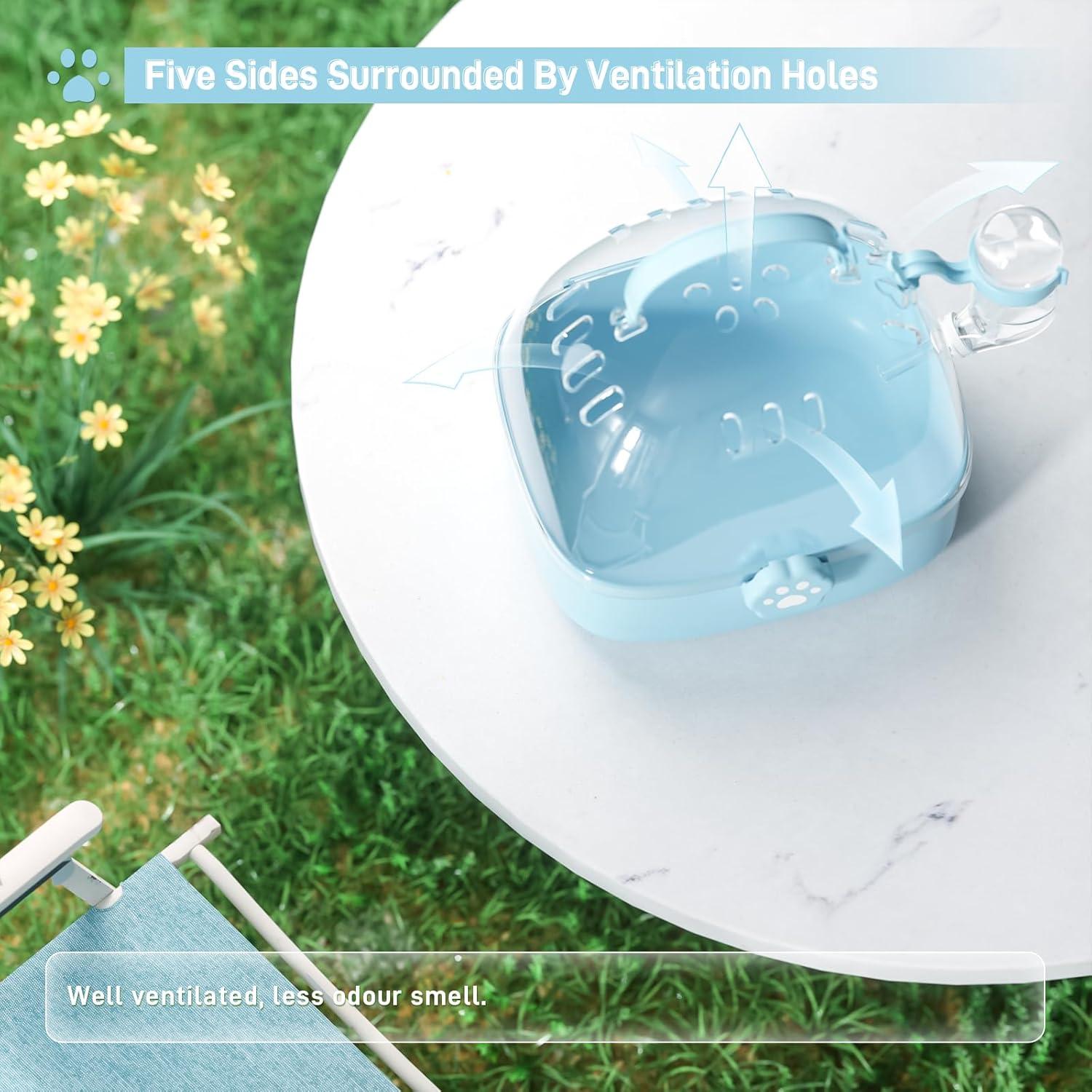 Transportbox Hamster mit Wasserflasche Tragbare Kleintiere 18,4L