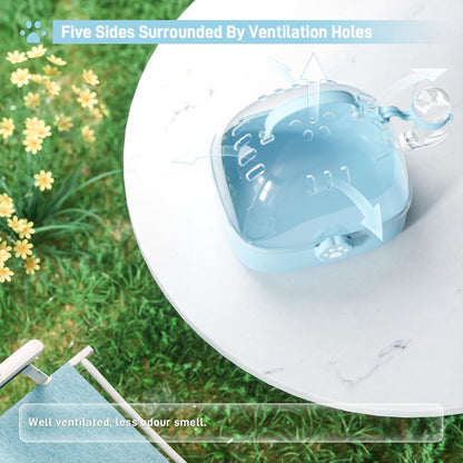 Transportbox Hamster mit Wasserflasche Tragbare Kleintiere 18,4L