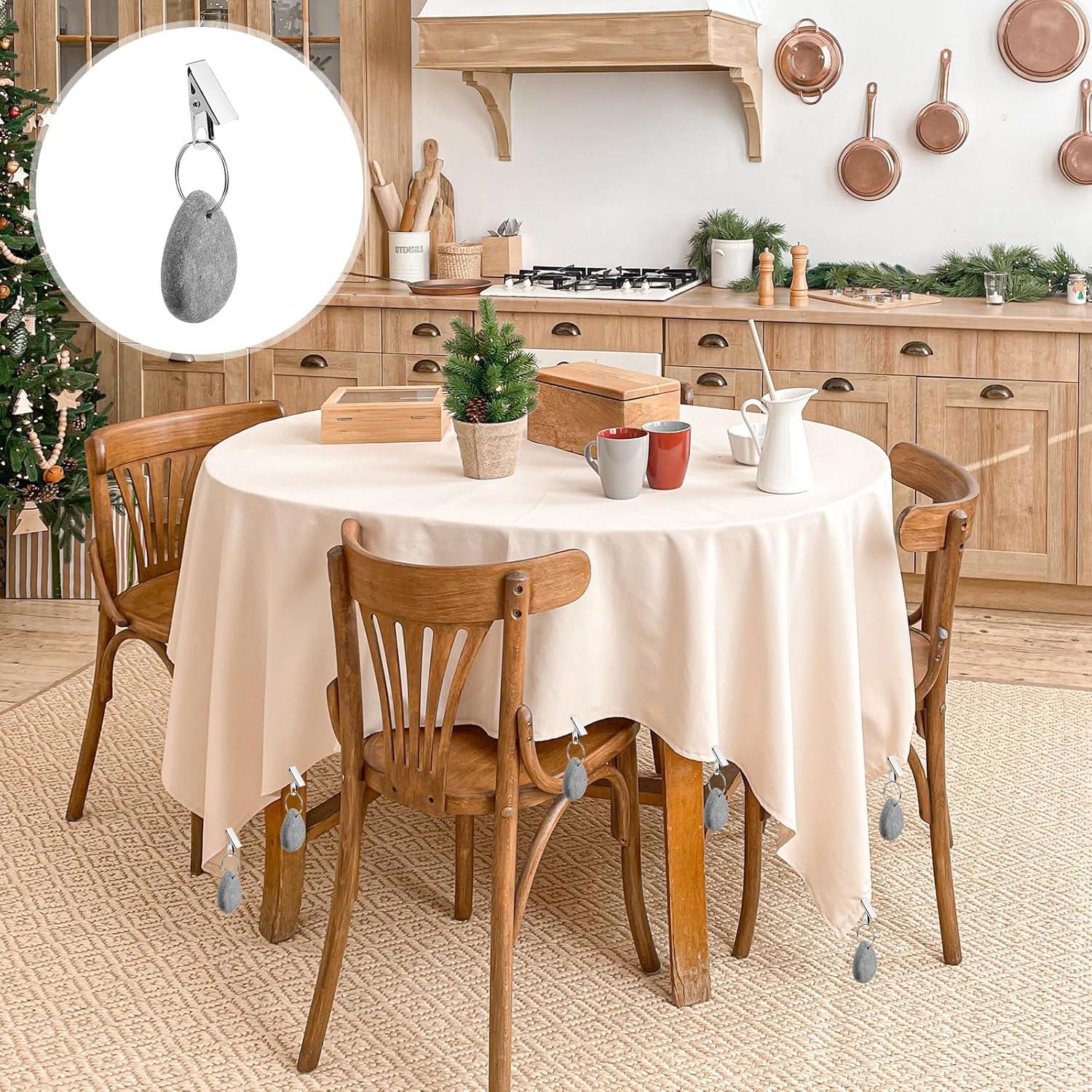 starfa lab 8er Set Tischdeckenbeschwerer aus Naturmarmor Grau